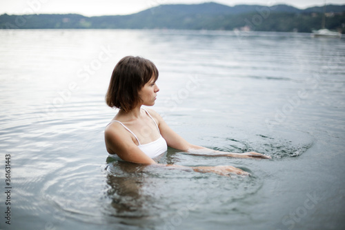 Young woman in the water