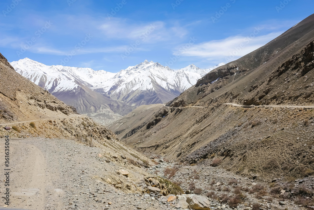 mountain landscape in the himalayas