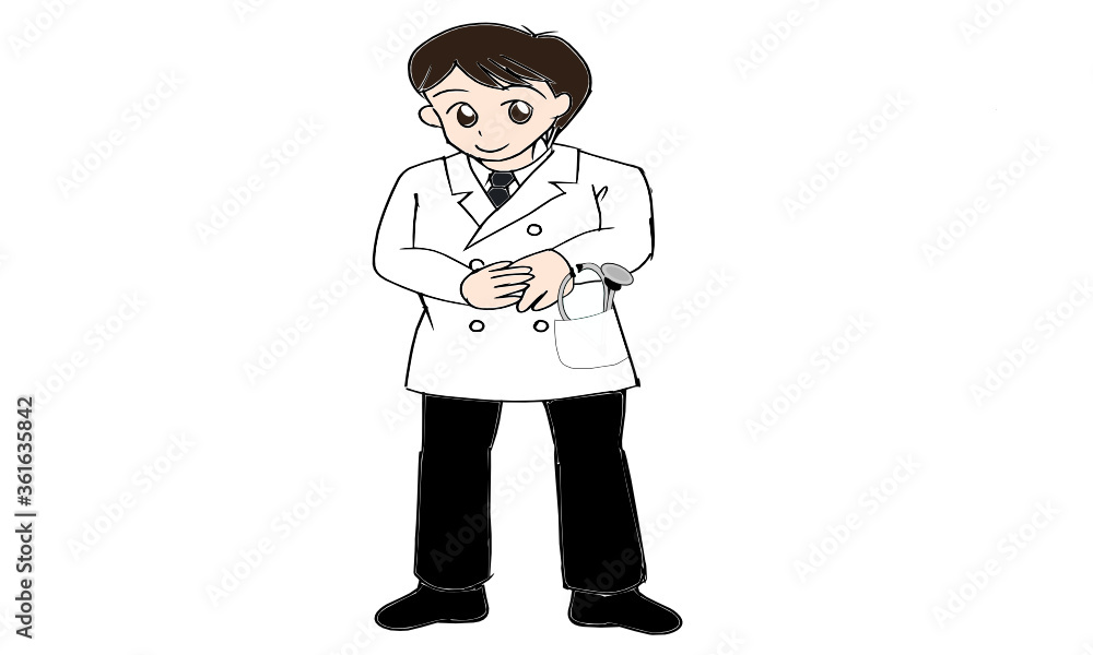 白衣を着たドクター