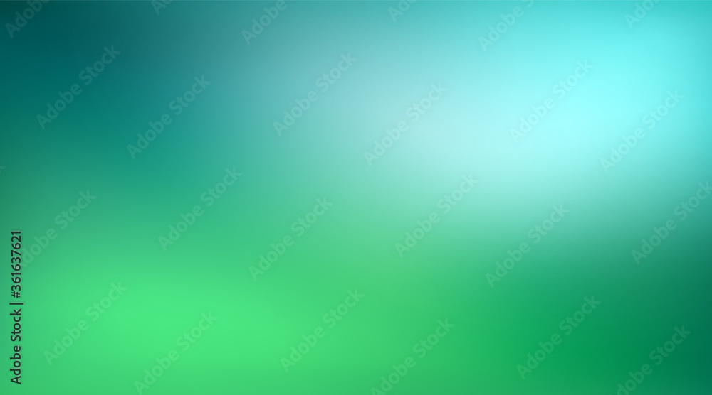 Abstract green and blue blurred gradient background with light. Nature backdrop. Vector illustration. Ecology concept for your graphic design, banner or poster Earth Day Abstract green and blue blurred gradient background with light. Nature backdrop. Vector illustration. Ecology concept for your graphic design, banner or poster Earth Day