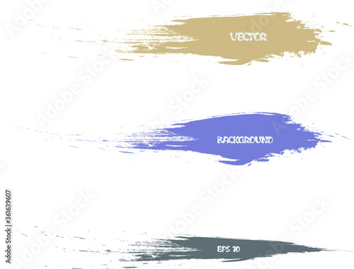 Strokes of a paint brush. 