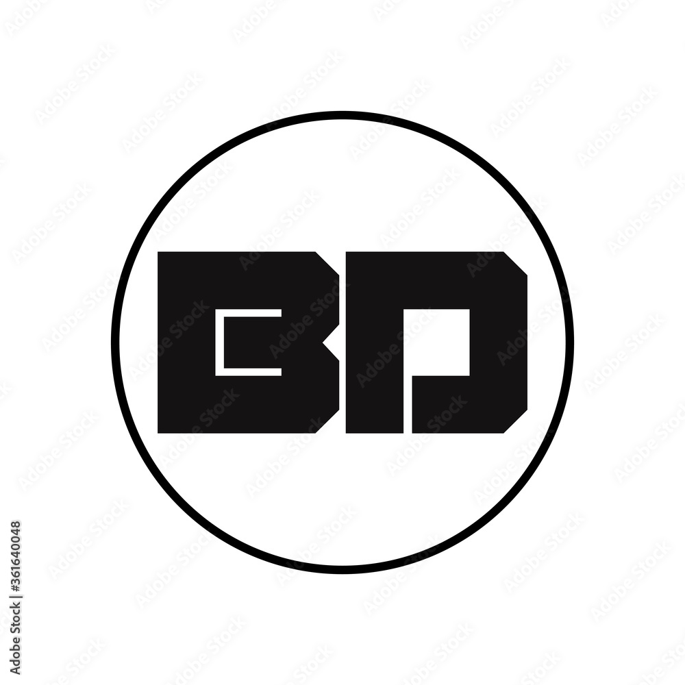 BD Letter Logo Design With Simple style BD Letter Logo Design With Simple style
