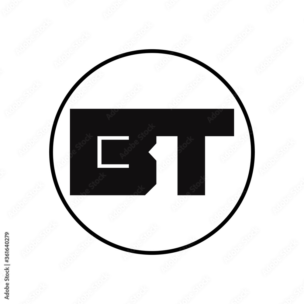 BT Letter Logo Design With Simple style BT Letter Logo Design With Simple style