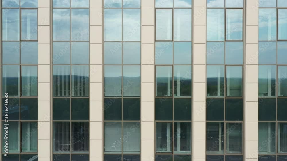 Modern architecture background with structural glazing / windows