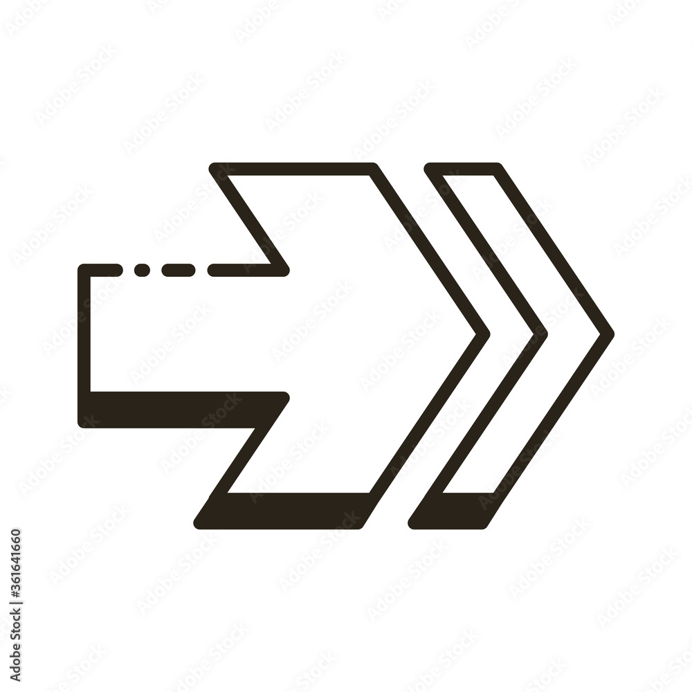 arrow right direction line style icon arrow right direction line style icon