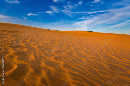 Red sand dunes in Vietnam