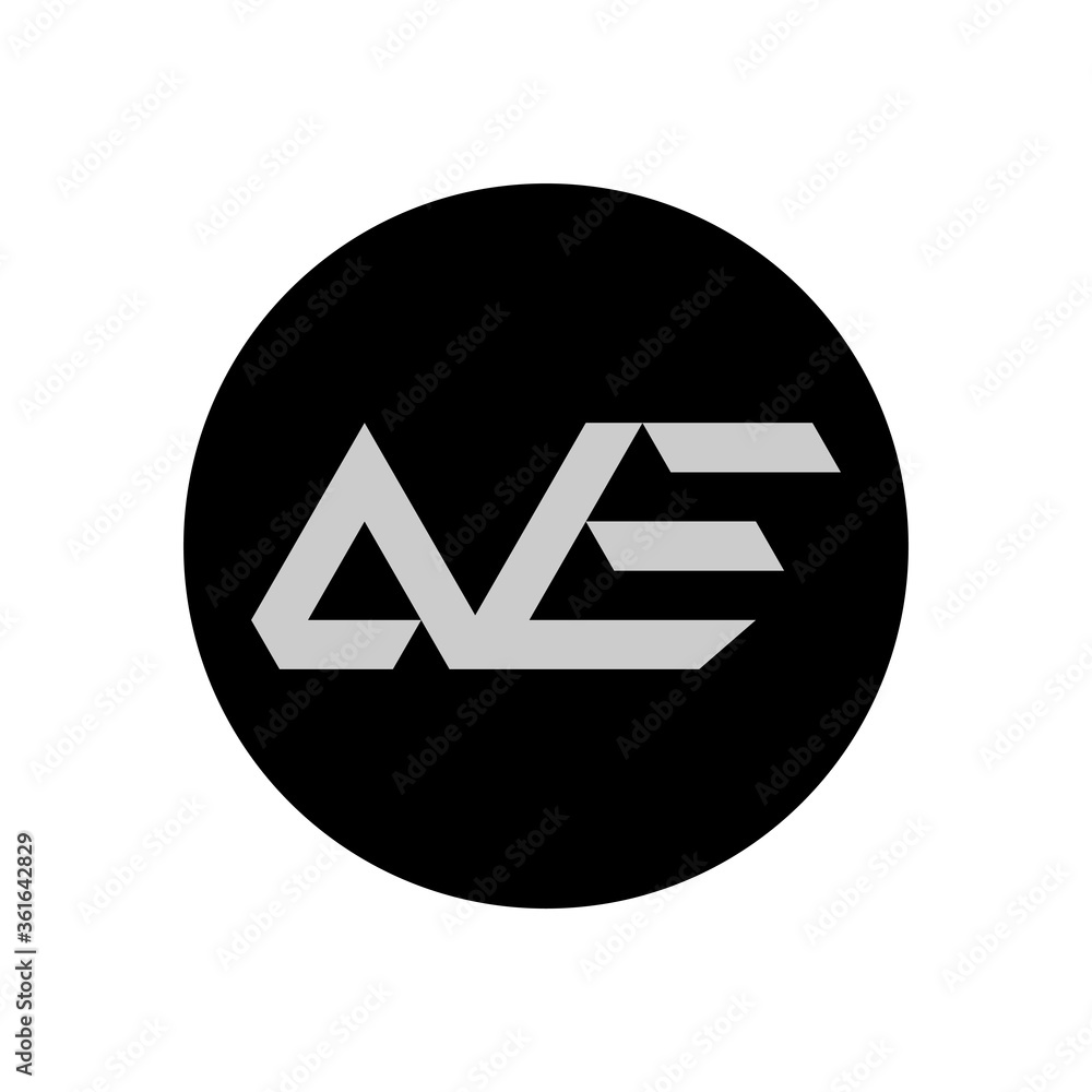 AE Letter Logo Design With Simple style AE Letter Logo Design With Simple style