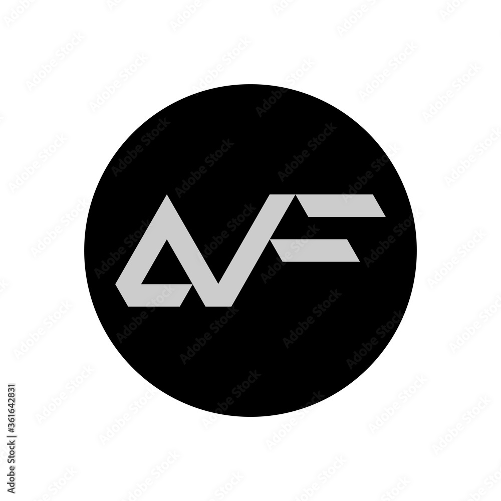 AF Letter Logo Design With Simple style AF Letter Logo Design With Simple style