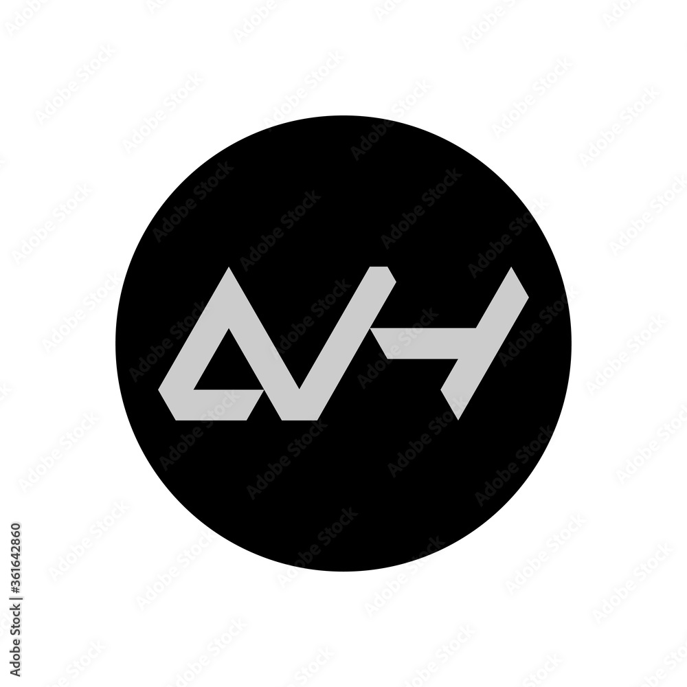 AH Letter Logo Design With Simple style AH Letter Logo Design With Simple style