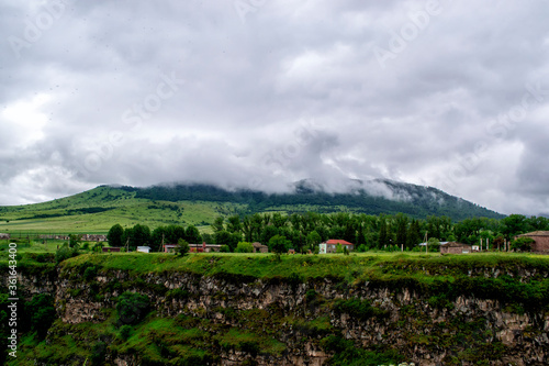 Clouds over a village