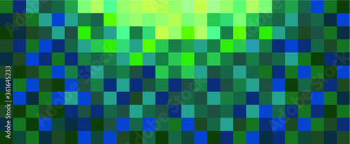 background of green and yellow square tiles