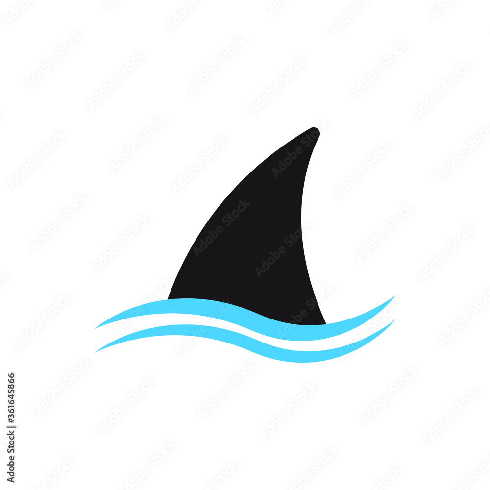 Naklejka premium Shark Fin vector icon