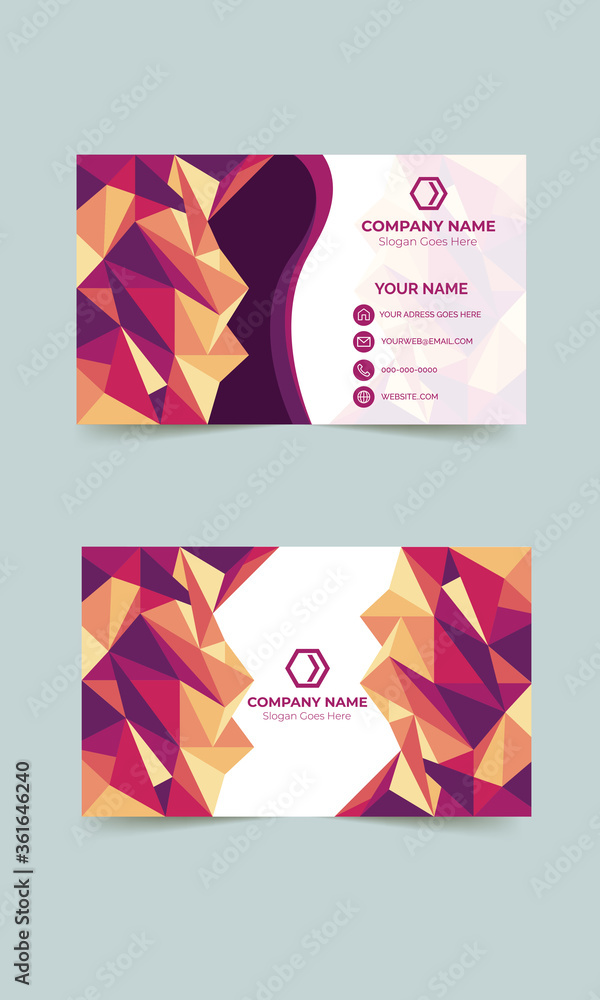 Modern & Unique Polygon business card Modern & Unique Polygon business card