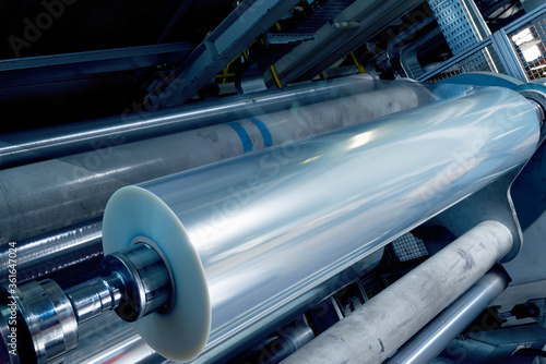 production of plastic packaging film