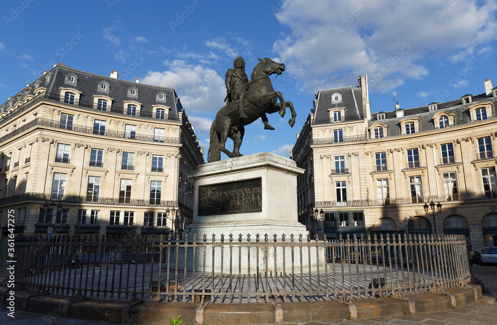 Statue of King Louis XIV in Victory Square -Place de Victoires comissioned by King Louis XVIII to Francois Joseph Bosio.