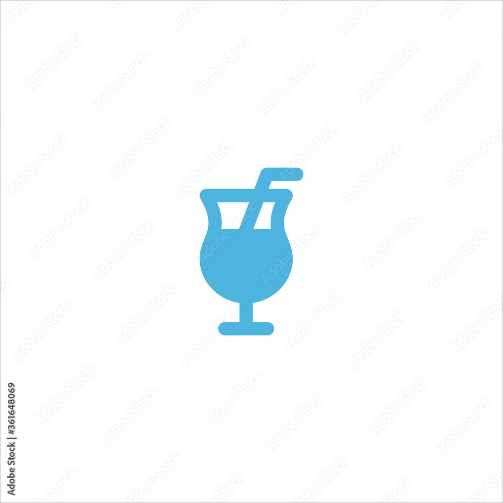cocktail icon flat vector logo design trendy cocktail icon flat vector logo design trendy