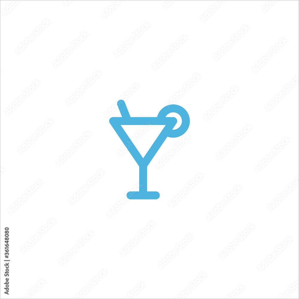 cocktail icon flat vector logo design trendy cocktail icon flat vector logo design trendy