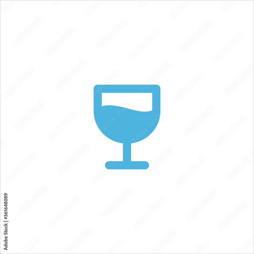 wine glass icon flat vector logo design trendy wine glass icon flat vector logo design trendy