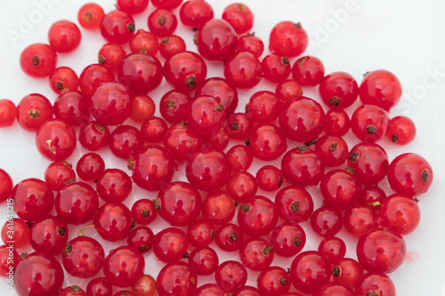 Foto a portion of red ribes