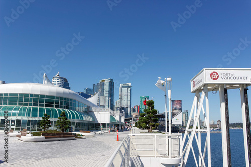 port of vancouver, Modern Cityscape, City Harbor, Urban Scenery, Contemporary Architectural Setting photo