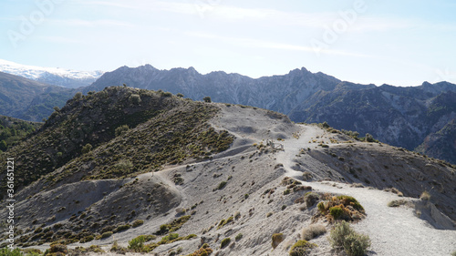 Cerro del Trevenque Peak in the Sierra Nevada mountain range of Andalusia near Grenada in Spain. photo