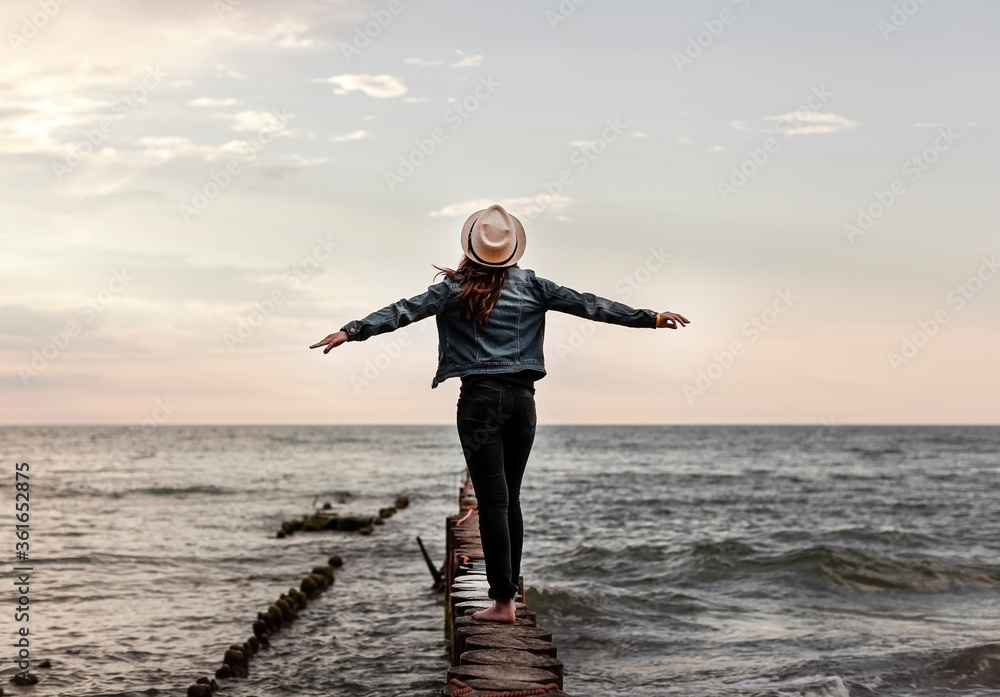 girl on the beach