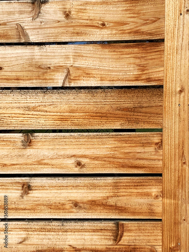 Closeup wood wall or fence and beautiful wood grain © Sarah