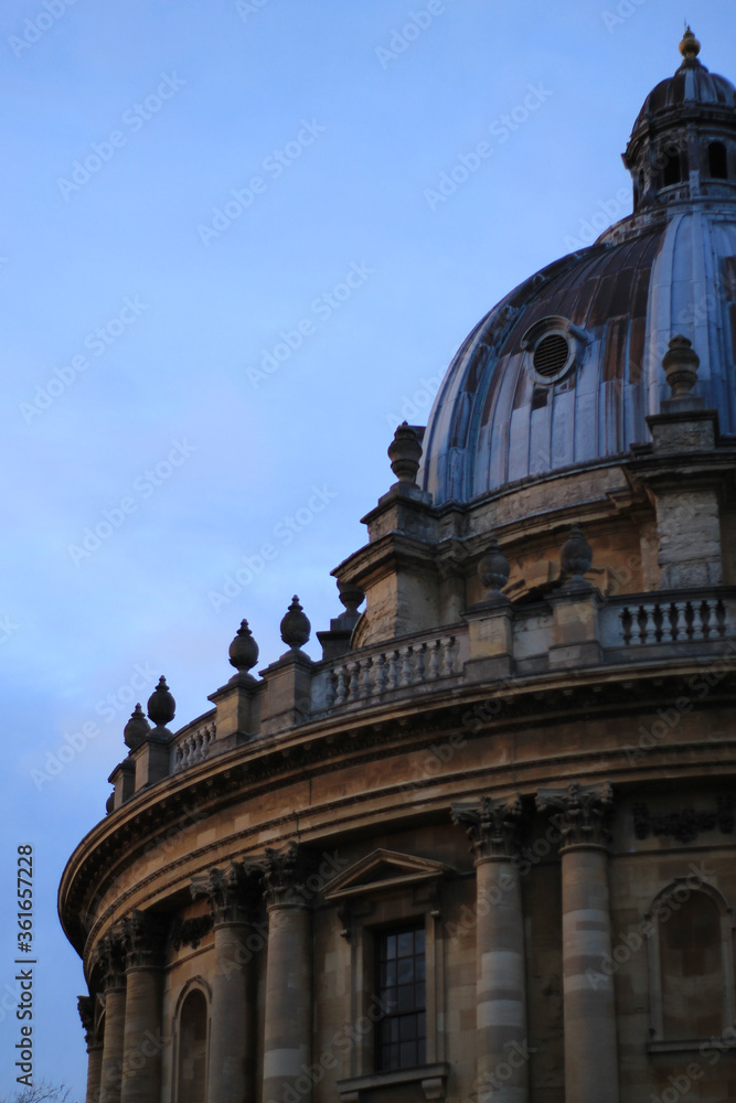 Radcliffe Camera during the evening in Oxford, United Kingdom