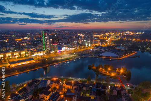 Minsk in the evening © Viktar Malyshchyts
