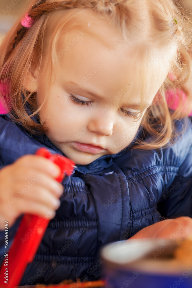 a child in a game
