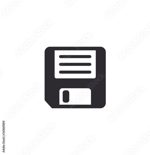 Floppy disk sign. Save icon. Vector icon. Save as. Record sign. Save sign. © r2dpr
