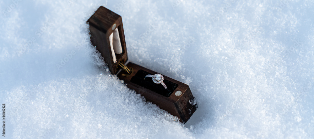 custom made wallpaper toronto digitalDiamond ring in the snow