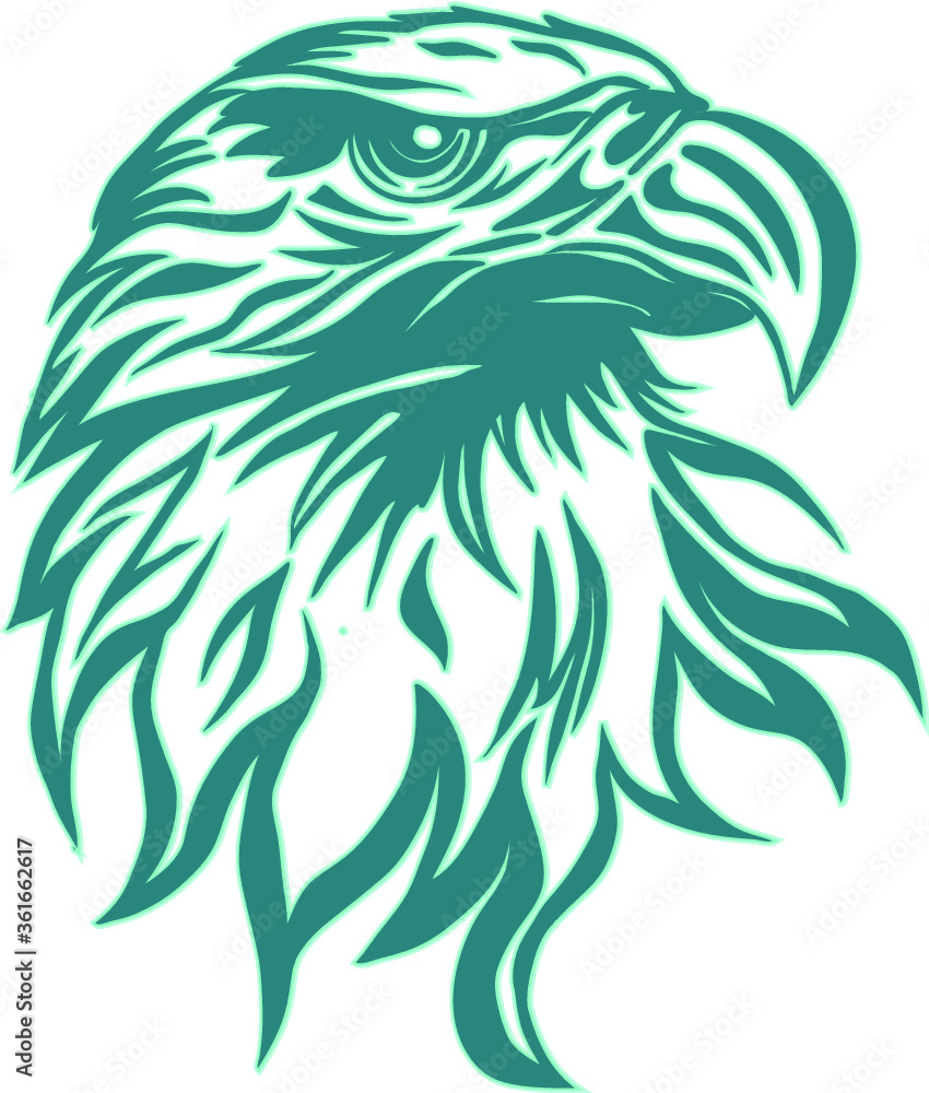 Obraz premium Eagle SVG, 3 Layer 3D Eagle SVG, 3 Layer 3D Eagle Cut Files, 3 Layer 3D Eagle Cricut, Mandala Eagle