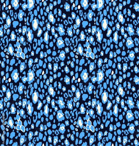 Seamless leopard pattern, animal print.
