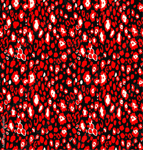 Seamless leopard pattern, animal print.
