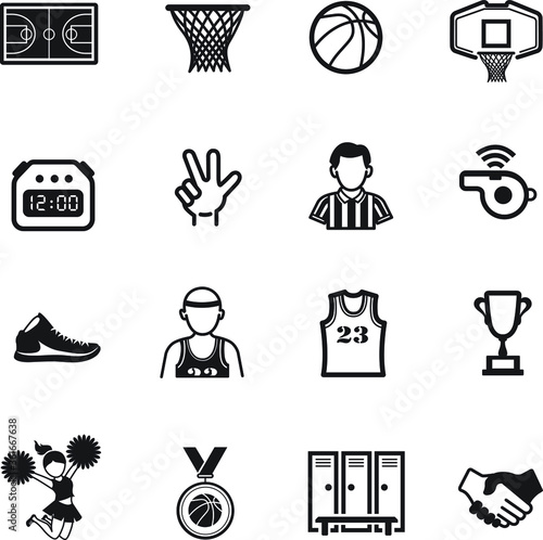 basketball line icon