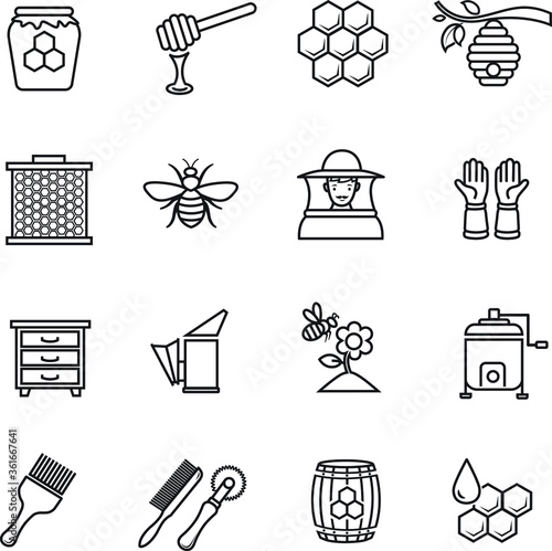 honey icon thin line