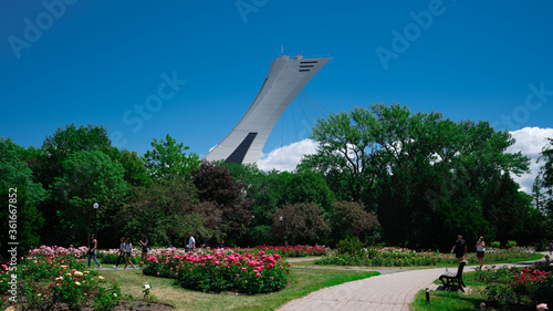Magnifique vu du stade olympique de Montréal
