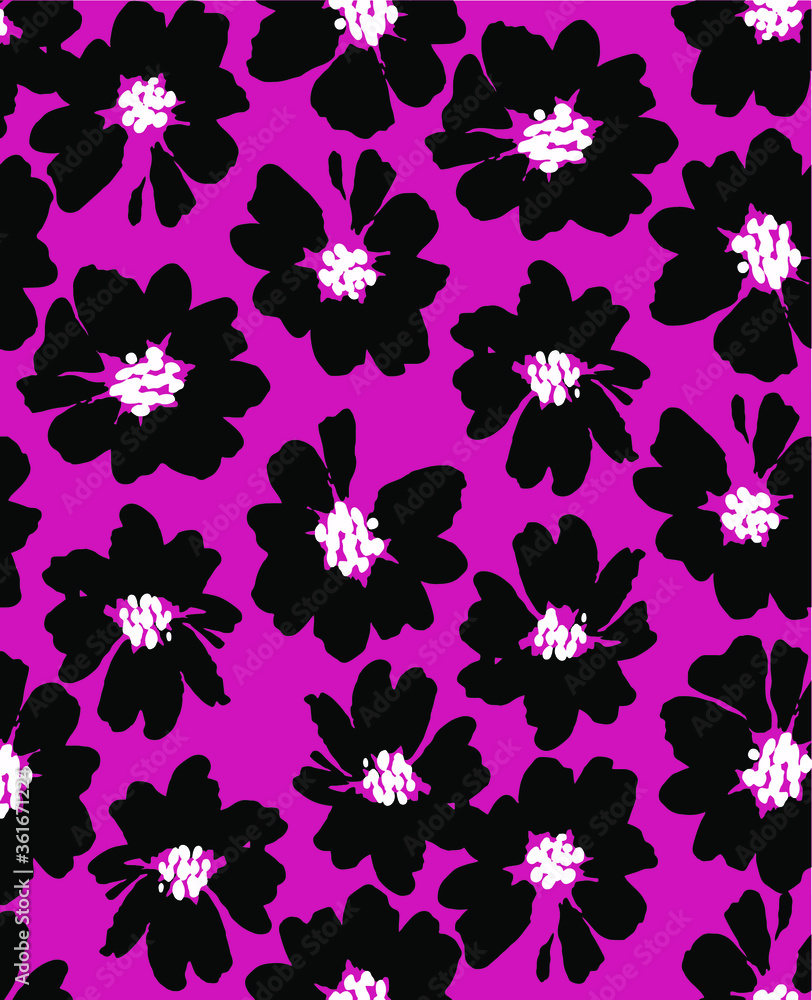seamless flower pattern, floral print. seamless flower pattern, floral print.