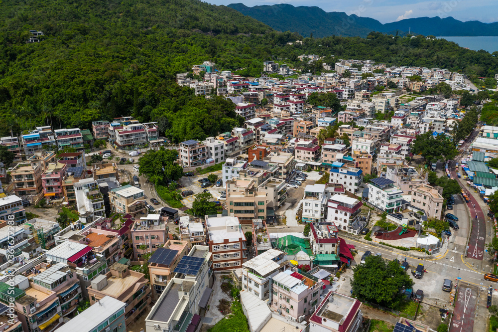 Top view of Hong Kong village