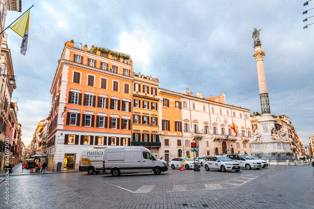 Column of the Immaculate Conception, Rome Stock Photo Adobe Stock