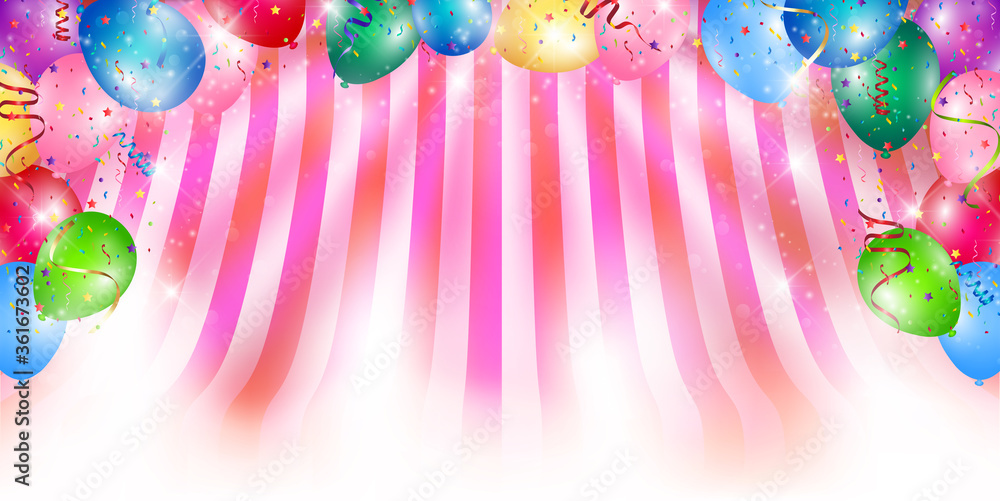 シルク ストライプ 風船 背景 Stock Vector Adobe Stock