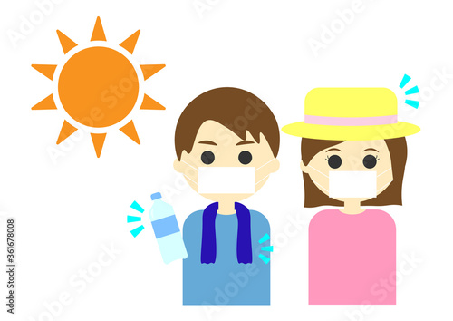 熱中症　対策　夏　マスク　heatstroke　mask
