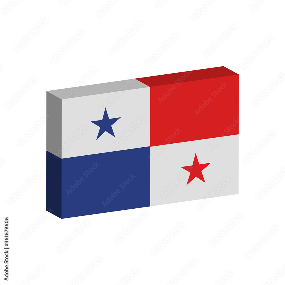 3D flag of Panama 3D flag of Panama
