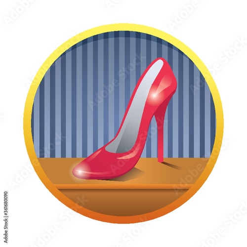 High heel shoe