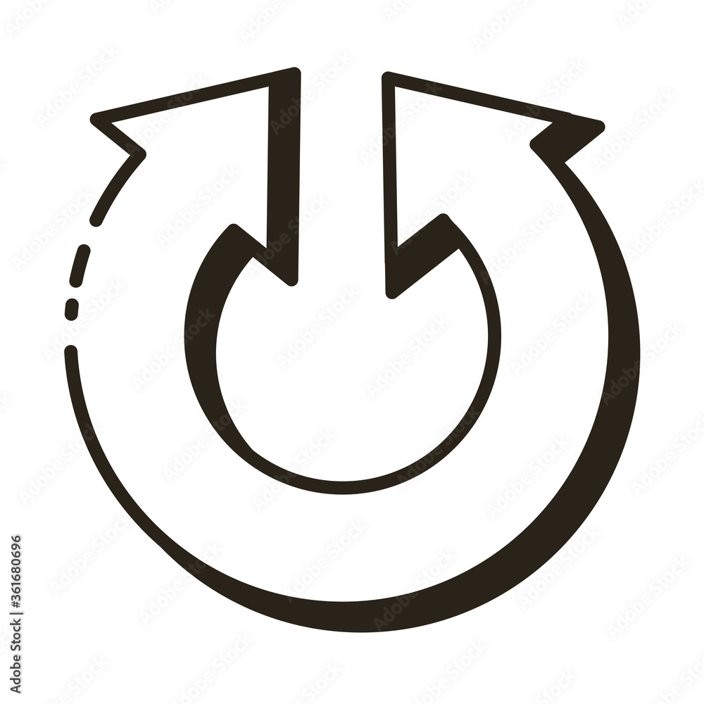 arrow reload line and fill style arrow reload line and fill style