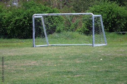 Wallpaper Mural soccer goal on green grass Torontodigital.ca