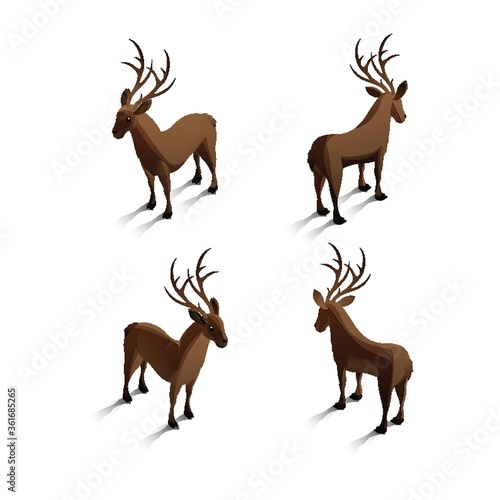 Isometric reindeers
