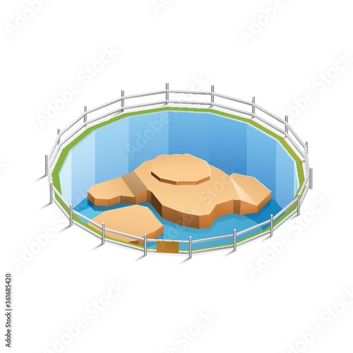 Zoo animal habitat