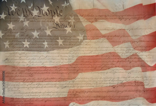 Flag USA as a patriotic background